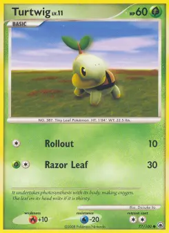 Pokémon-Karte Turtwig 077/100