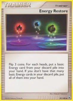 Pokémon-Karte Energy Restore 081/100