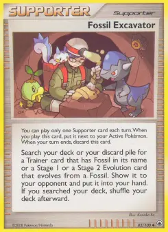Pokémon-Karte Fossil Excavator 082/100