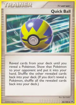 Pokémon-Karte Quick Ball 086/100