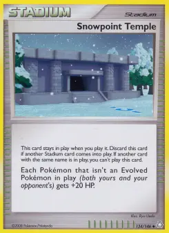 Pokémon-Karte Snowpoint Temple 134/146