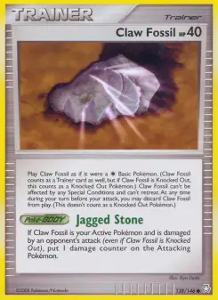 Pokémon-Karte Claw Fossil 138/146