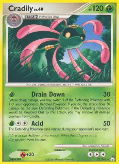 Pokémon-Karte Cradily 021/146