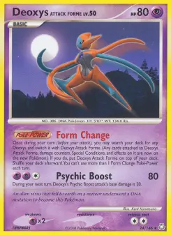 Pokémon-Karte Deoxys Attack Forme 024/146