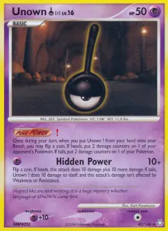 Pokémon-Karte Unown ! 042/146