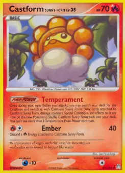 Pokémon-Karte Castform Sunny Form 051/146