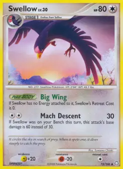 Pokémon-Karte Swellow 073/146