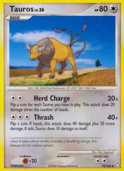 Pokémon-Karte Tauros 074/146