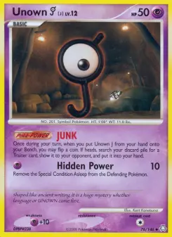 Pokémon-Karte Unown J 076/146