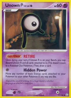 Pokémon-Karte Unown R 077/146