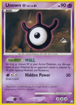 Pokémon-Karte Unown W 080/146
