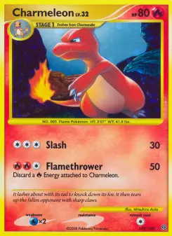 Pokémon-Karte Charmeleon 102/100