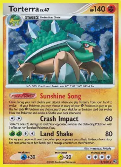 Pokémon-Karte Torterra 011/100