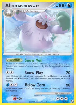 Pokémon-Karte Abomasnow 012/100