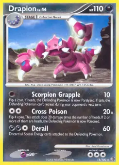 Pokémon-Karte Drapion 015/100