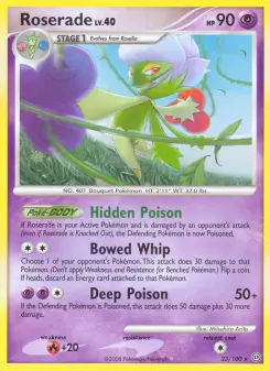 Pokémon-Karte Roserade 023/100