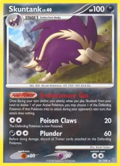 Pokémon-Karte Skuntank 026/100