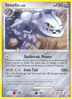 Pokémon-Karte Steelix 028/100