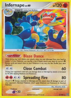 Pokémon-Karte Infernape 003/100