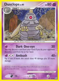 Pokémon-Karte Dusclops 034/100