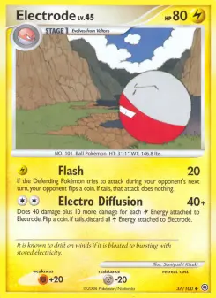 Pokémon-Karte Electrode 037/100