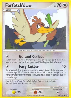 Pokémon-Karte Farfetch'd 038/100