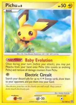 Pokémon-Karte Pichu 045/100