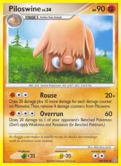 Pokémon-Karte Piloswine 046/100
