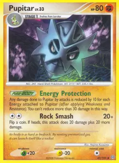 Pokémon-Karte Pupitar 047/100