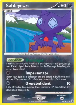 Pokémon-Karte Sableye 048/100