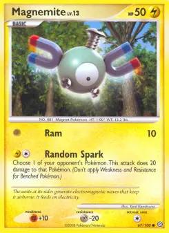 Pokémon-Karte Magnemite 067/100