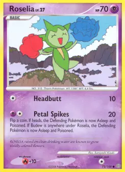 Pokémon-Karte Roselia 072/100