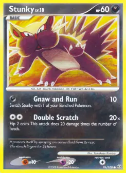 Pokémon-Karte Stunky 076/100
