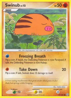 Pokémon-Karte Swinub 077/100