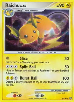 Pokémon-Karte Raichu 008/100