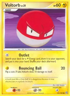 Pokémon-Karte Voltorb 081/100