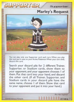 Pokémon-Karte Marley's Request 087/100