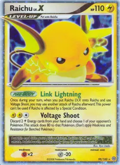 Pokémon-Karte Raichu 099/100