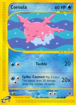 Pokémon-Karte Corsola 102/165