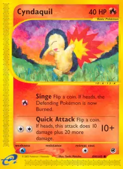 Pokémon-Karte Cyndaquil 104/165