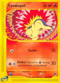 Pokémon-Karte Cyndaquil 105/165