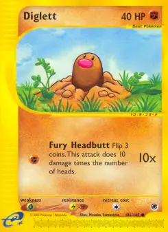 Pokémon-Karte Diglett 106/165