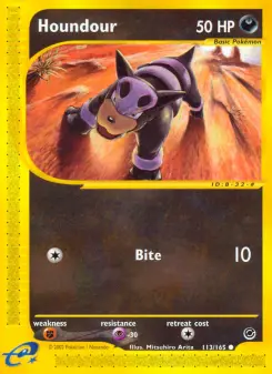 Pokémon-Karte Houndour 113/165