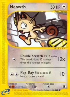 Pokémon-Karte Meowth 121/165