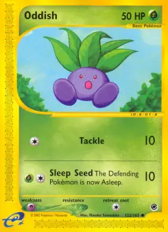 Pokémon-Karte Oddish 122/165