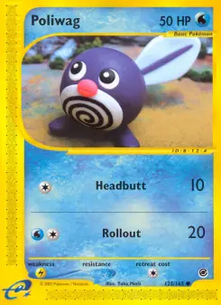 Pokémon-Karte Poliwag 125/165