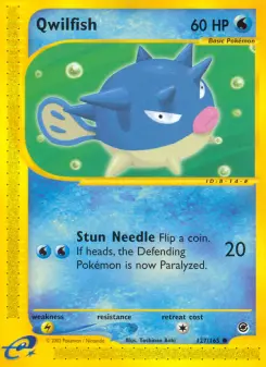 Pokémon-Karte Qwilfish 127/165
