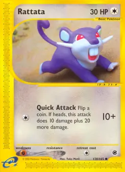 Pokémon-Karte Rattata 128/165