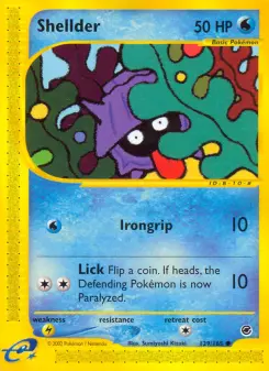 Pokémon-Karte Shellder 129/165