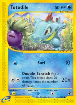 Pokémon-Karte Totodile 134/165